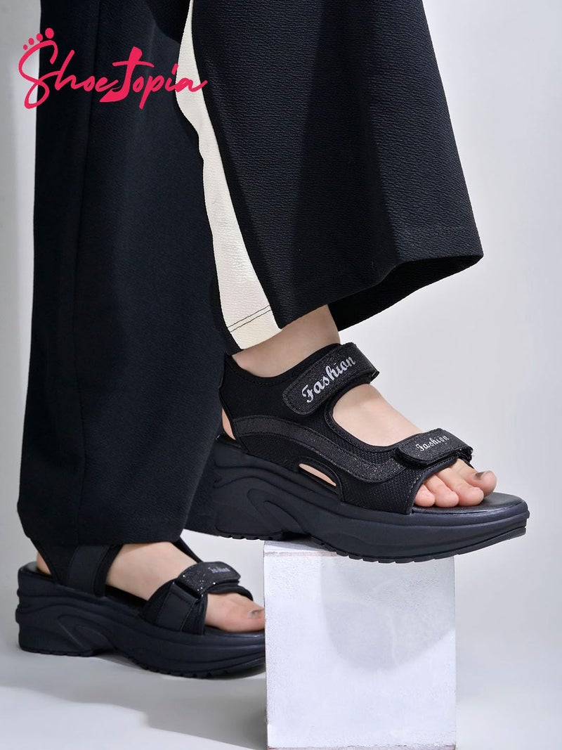 Shoetopia Women Wedge Heel Sandal - Image 2