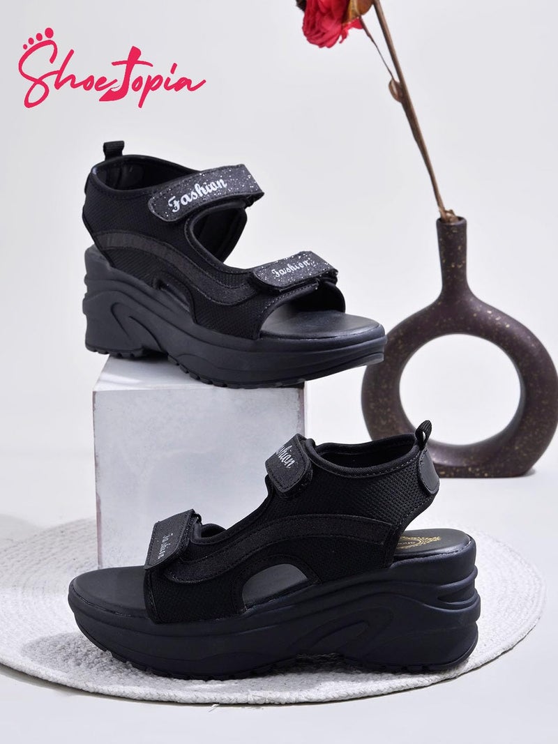 Shoetopia Women Wedge Heel Sandal - Image 4