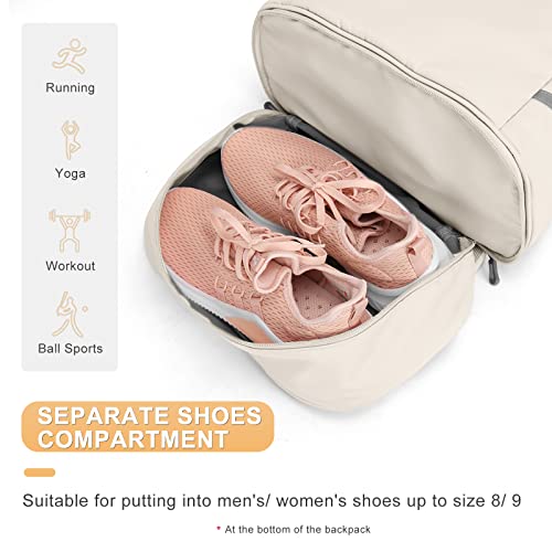 coofay Gym Backpack For Women Waterproof Backpack With Shoe Compartment Lightweight Travel Backpack Sports Backpacks Large Gym Bag - Image 5