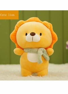 Excefore lovely Lion Stuffed Animal Plush Toys 11.8 inches Soft Hugging Pillow Animal Plushies Toy Birthday Gifts for Kids Thanksgiving Gift Home Decorations Party Favors  - Image 2