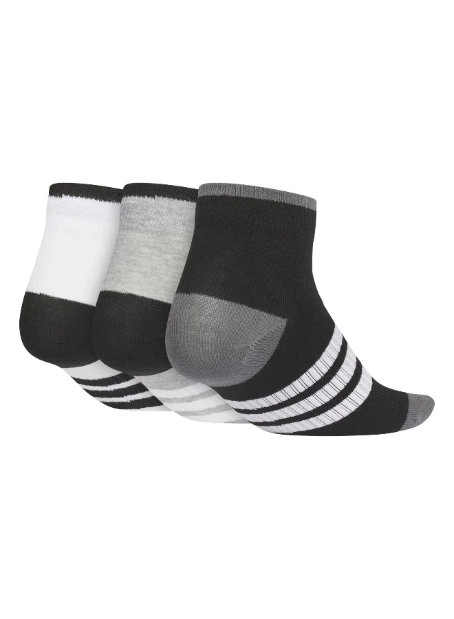 adidas Kids Cc An 3P White Training Socks For Kids 5.5K - 7K