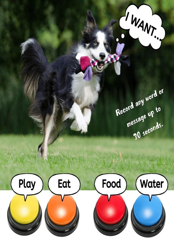Youeon 6 Pack Voice Recording Button, 6 Colors Dog Buttons for Communication Pet Training Buzzer, 30 Seconds Record & Playback, Funny Record Buttons for Pet, Classroom, Office, Home - Image 5