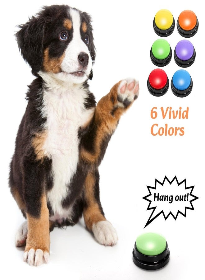 Youeon 6 Pack Voice Recording Button, 6 Colors Dog Buttons for Communication Pet Training Buzzer, 30 Seconds Record & Playback, Funny Record Buttons for Pet, Classroom, Office, Home - Image 4