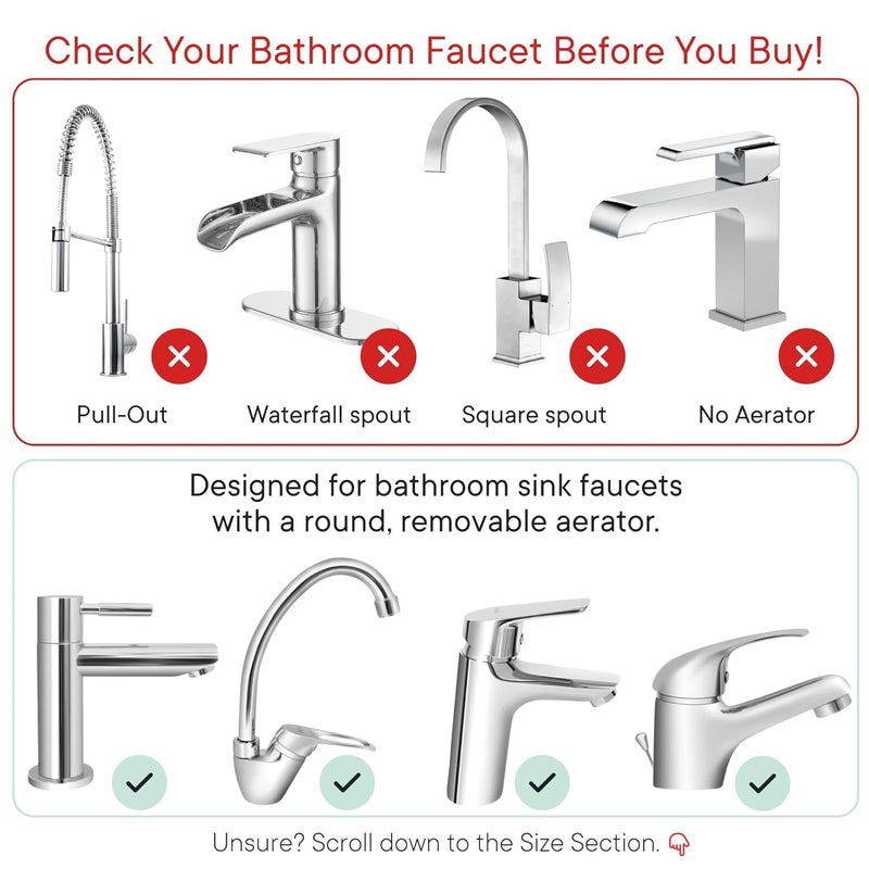 Qure Skincare Bathroom Sink Filter Water Faucet for Skin, Reduces 99% Chlorine and Heavy Metals, Skin Hydration in 4 Weeks, Reduces Build-Up, Balances pH, Softer Skin & Hair - Black - Image 4