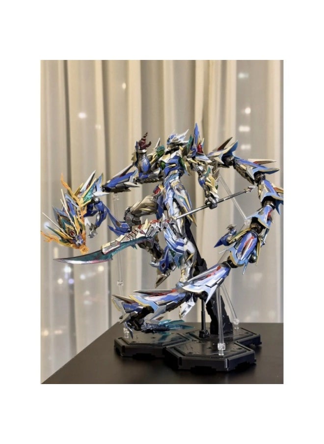 Generic - Gundam Model Three Kingdoms Magic Core Ao Bing Lu Bu Cao Ren Bai Xueji Mecha Assembled Hand-made Toy Blind Box-Color:Make A Wish—red Dragon [must Release Model] - Image 1