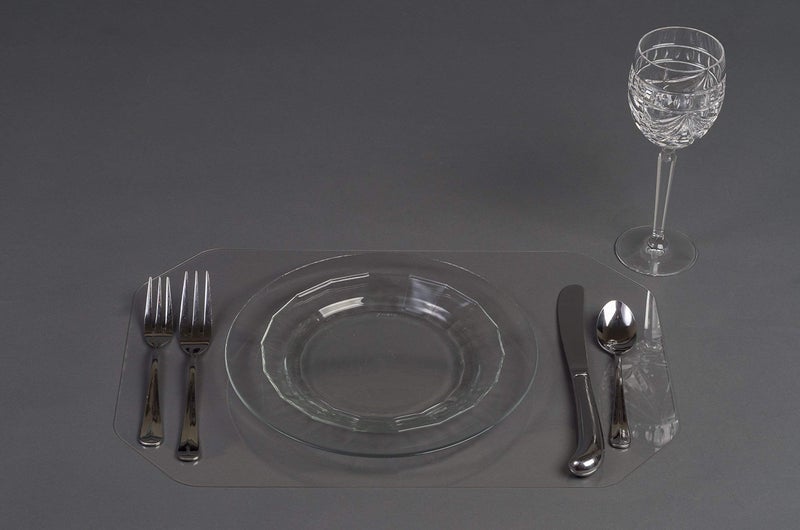 CounterArt Clear Acrylic Placemat Set of 2