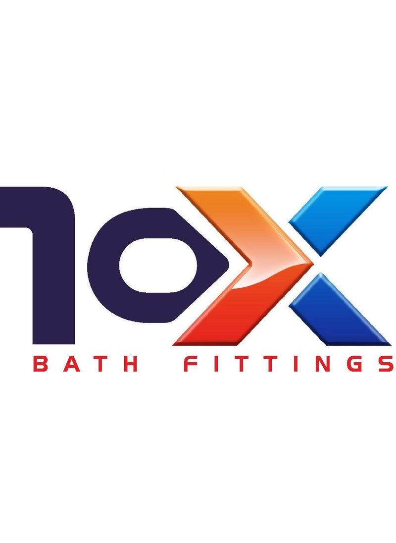 10x Turbo Brass Flexible Double Chrome Plated Foam Flow Bathroom Fittings Taps And Faucets Chrome Chrome Finish