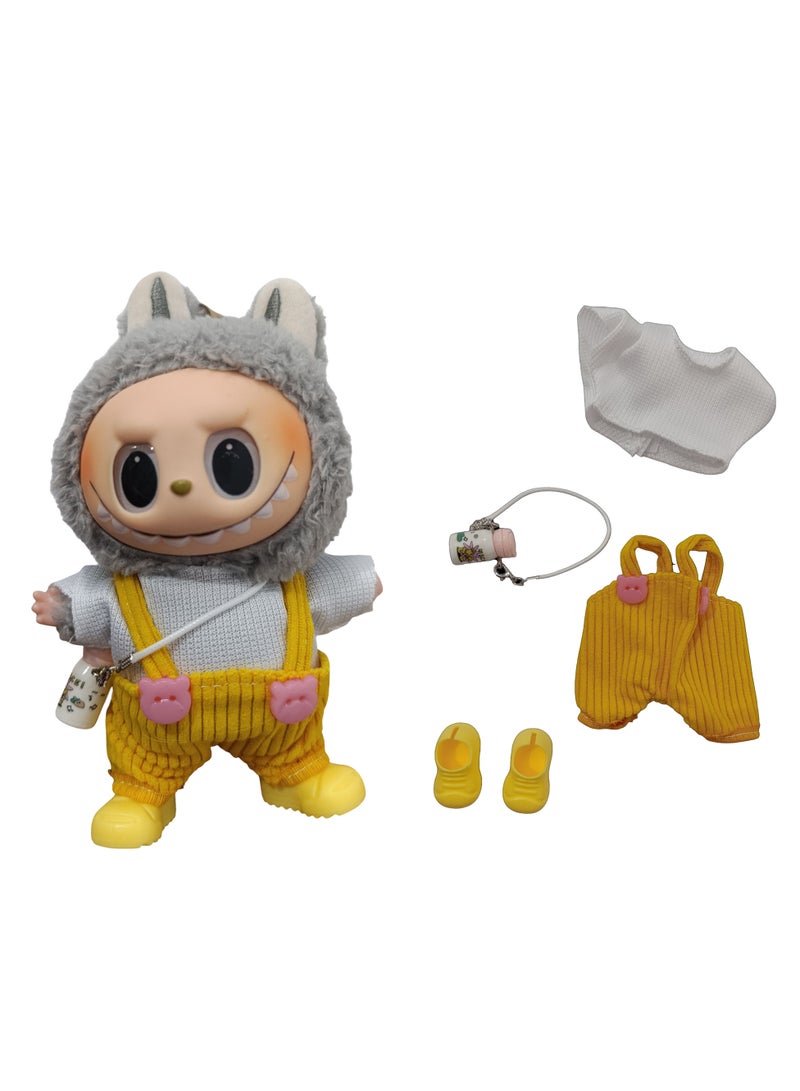 Labubu Doll Clothing Set, Suitable for Hanging Plush Dolls Up to 17cm, Interchangeable Clothing for First, Second, and Third Generation Vinyl Collectible Dolls, Durable and Stylish Accessories, Suitable for Creative Games - Image 1