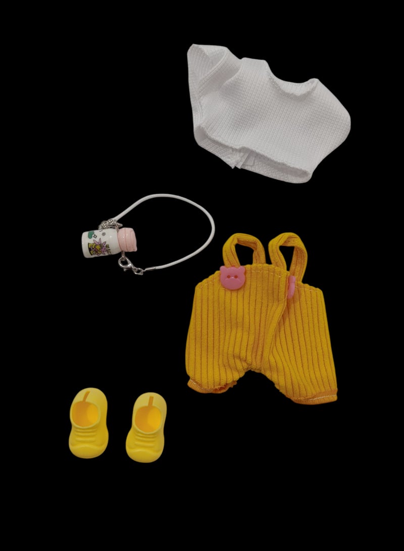 Labubu Doll Clothing Set, Suitable for Hanging Plush Dolls Up to 17cm, Interchangeable Clothing for First, Second, and Third Generation Vinyl Collectible Dolls, Durable and Stylish Accessories, Suitable for Creative Games - Image 2