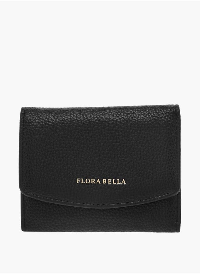Flora Bella By Shoexpress Womens Textured Tri-Fold Wallet With Button Closure  - Image 1