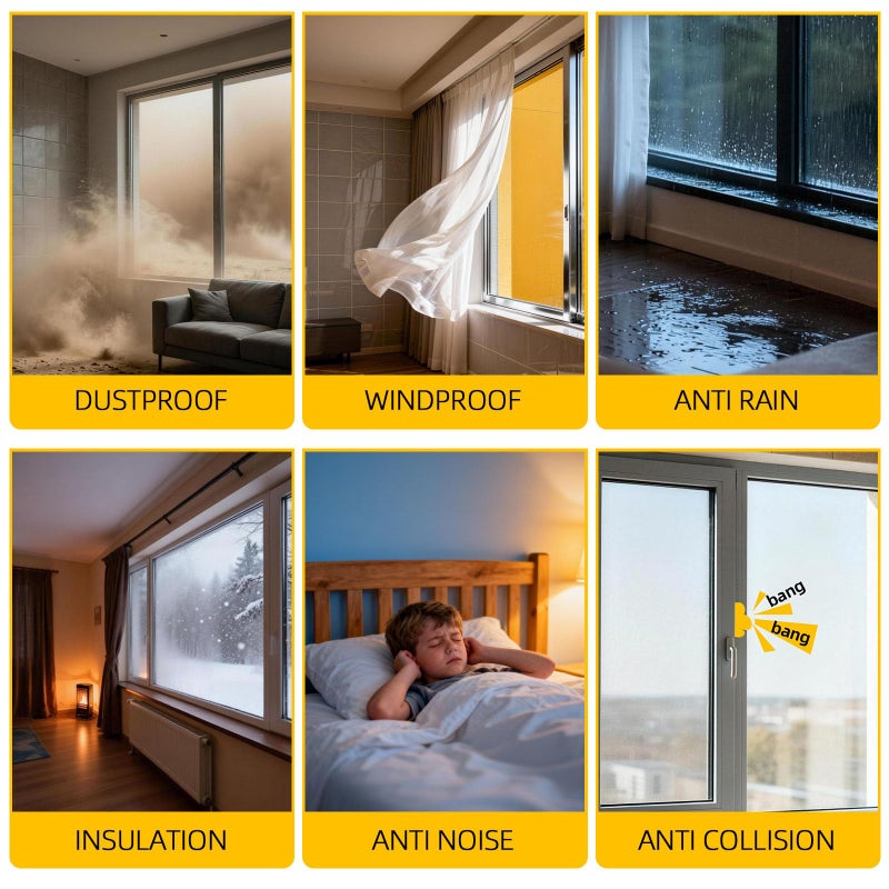 Bantie 40FT Weather Stripping Door Seal Window Seal - Brush Window Insulation Door Weather Stripping Anti-Draft for Door Insulation Soundproofing - Image 4