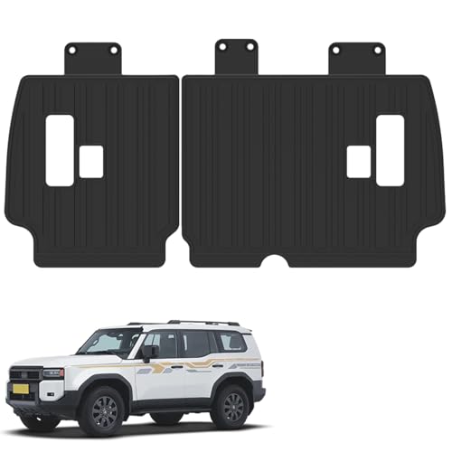 Elsetyler Rear Seat Back Cover Backrest Protector for 2024 2025 2026 Toyota Land Cruiser Prado 250 J250 LC250 / Lexus GX550 Accessories with Hook&Loop Split Dog Seat Liner Pet Mat Cargo Trunk Liner - Image 1