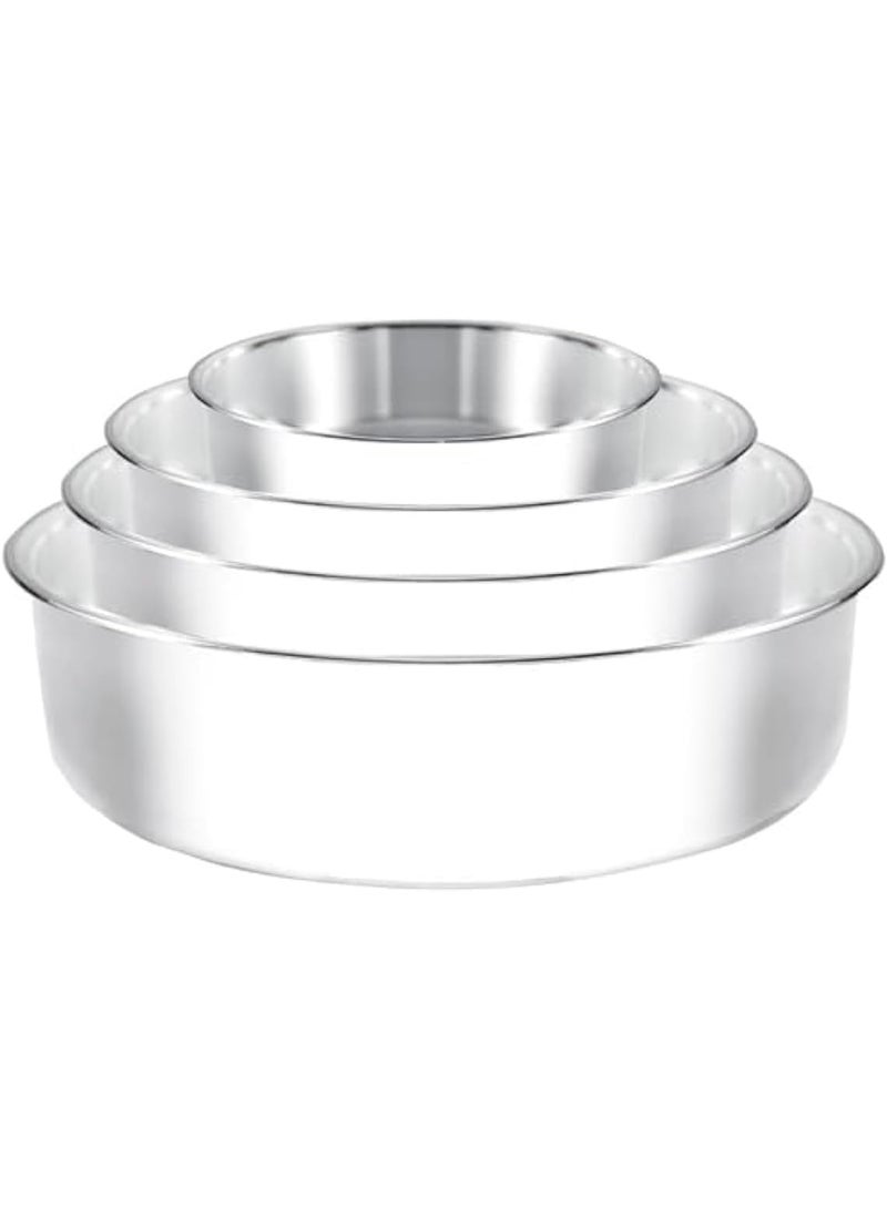 Round Oven Tray Set, Silver, 22-24-26-30 cm, 4 Pieces 6221124012760