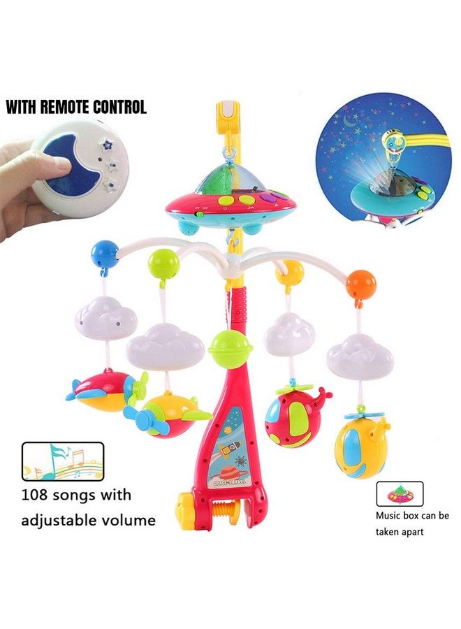 Kiditos Remote Control Musical Cot Mobile Crib Bell Bed Ring Hanging Rotate With 108 Beautiful Music ; Multicolour - Image 3