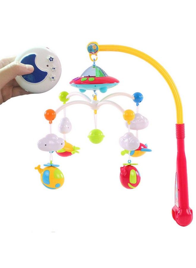 Kiditos Remote Control Musical Cot Mobile Crib Bell Bed Ring Hanging Rotate With 108 Beautiful Music ; Multicolour - Image 2