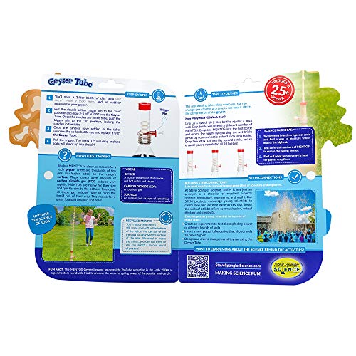 Steve Spangler Science Geyser Tube Experiment, Chemical Reactions Science Experiments for Kids, Amazing Geysers with Soda & Mentos Candy, School, Camp, Homeschool Science Kits, Incl: 1 Tube - Image 2