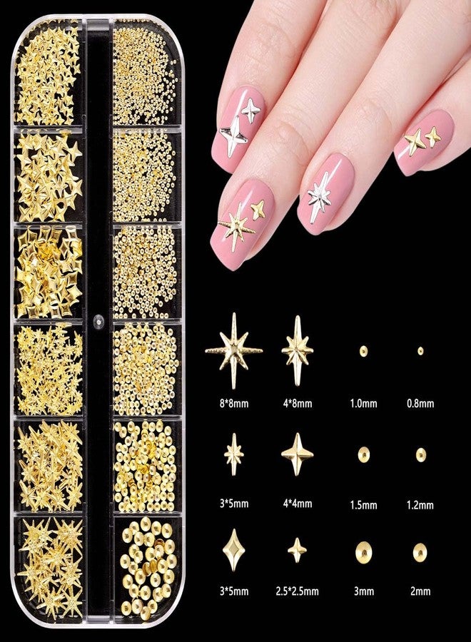 KACHIMOO Gold Nail Charms,Pink Nail Art Charms 4 Boxes Nail Gems Nail Pearls 3D Cross Butterfly Cherry Heart Star Bow Flower Dollar Nail Rhinestones,3D Nail Art Charms for Nails Design - Image 3