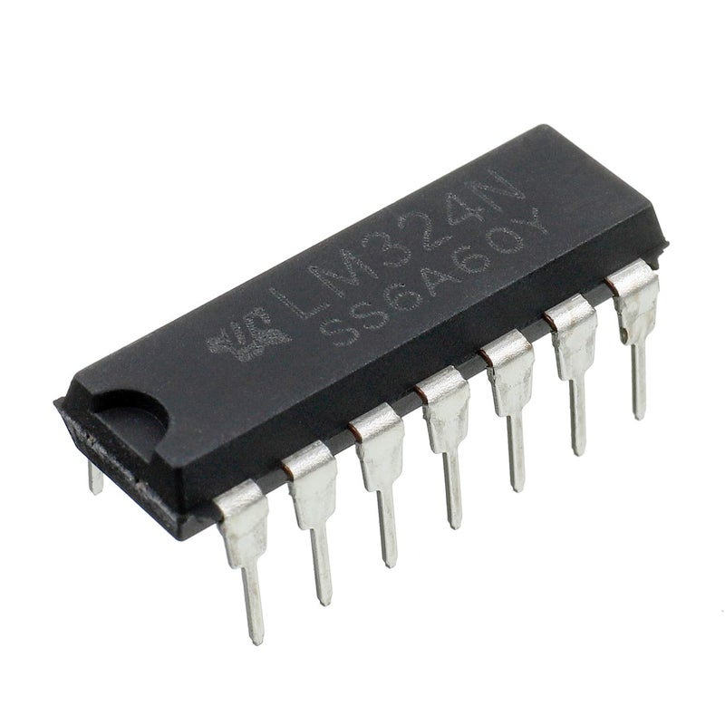 BOJACK LM324N Quadruple Operational Amplifier LM324 14 pins Adjustable Voltage Regulator Transistor DIP-14 (Pack of 25) - Image 1