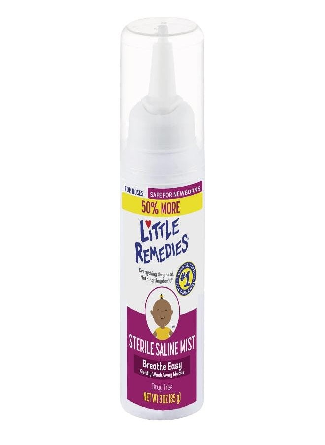 Little Remedies Little Remedies Sterile Saline Nasal Mist, Safe for Newborns, 3 oz  - Image 1