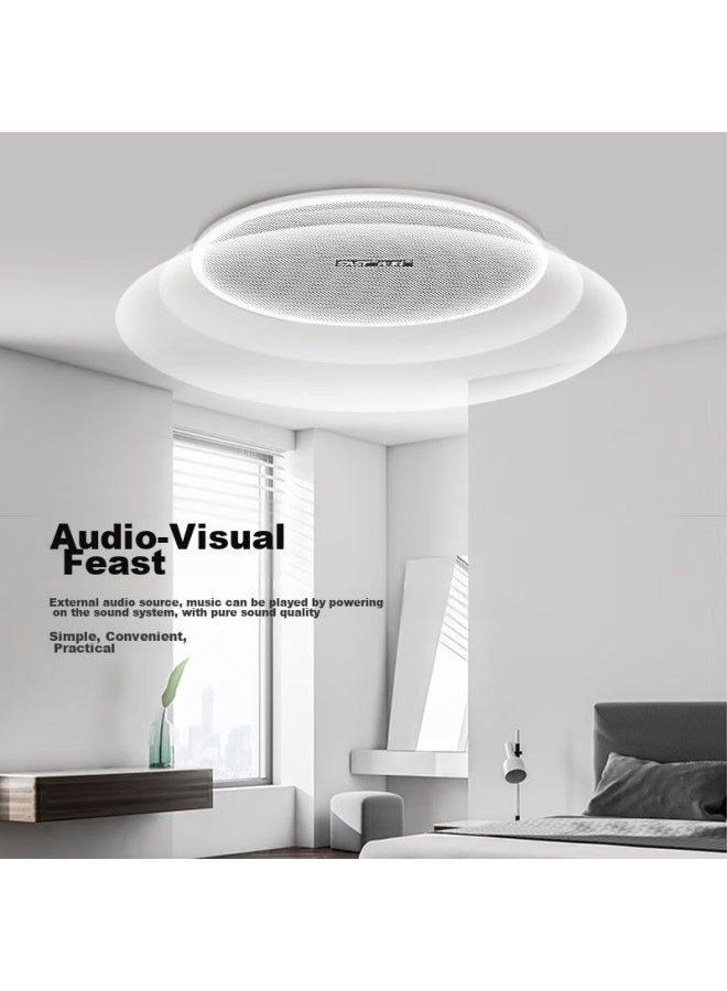 SAST Sast S1-6 Constant Voltage Ceiling Speaker, Recessed Ceiling Audio System, Background Music For Suspended Ceilings, Embedded Public Address System For Shopping Malls And Stores, 6 Inches - Image 2