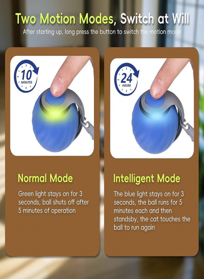 لعبة Petrendy Speedy Tail للقطط 2.0، كرة تفاعلية للقطط المنزلية التي تشعر بالملل، كرة لعب متحركة تلقائيًا، سرعتان قابلتان للتعديل مع ذيل بديل - Image 5