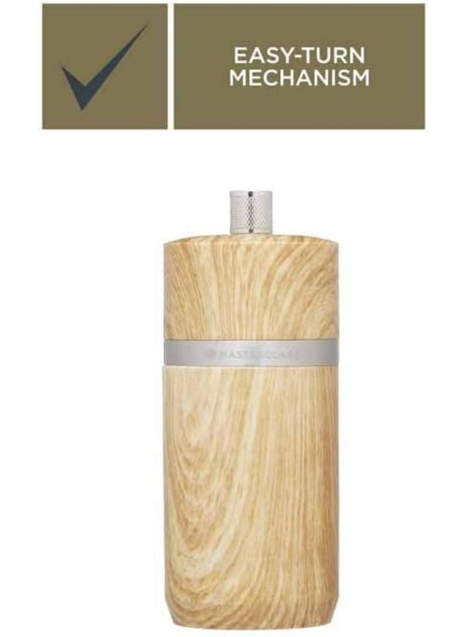 MASTERCLASS Pepper Or Salt Grinder, Plastic, Beechwood Effect, 12 Cm - Image 4