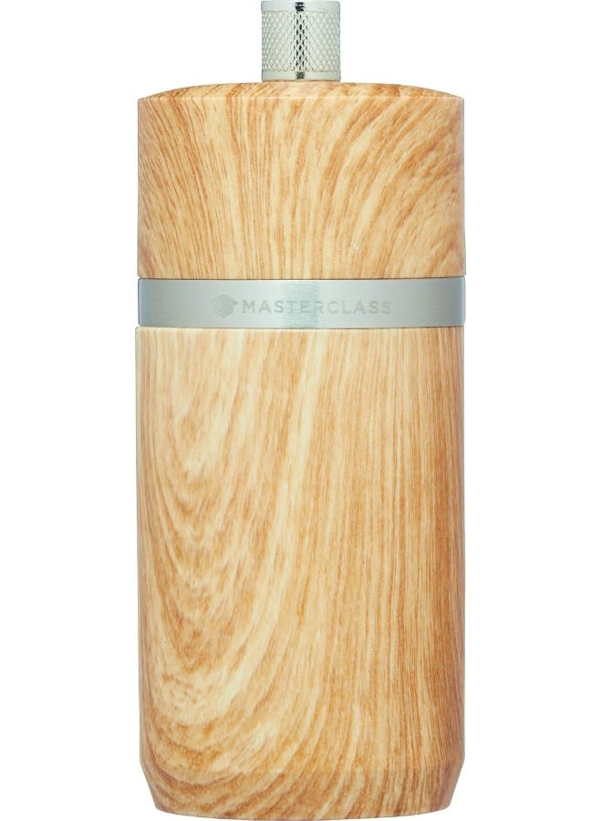 MASTERCLASS Pepper Or Salt Grinder, Plastic, Beechwood Effect, 12 Cm - Image 5