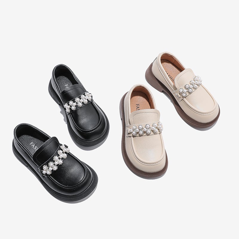 Girls' Shoes Student Black Leather Shoes 2025 Spring & Fall New Baby Soft-Soled British Style Kidsren'S Performance Princess Shoes - Image 2
