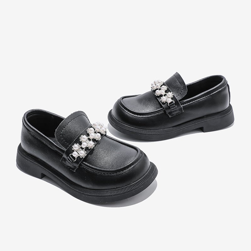 Girls' Shoes Student Black Leather Shoes 2025 Spring & Fall New Baby Soft-Soled British Style Kidsren'S Performance Princess Shoes - Image 4