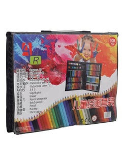 Generic A bag of colored pencils, watercolor, wood, felt-tip pen, and wax, 68 pieces  - Image 2