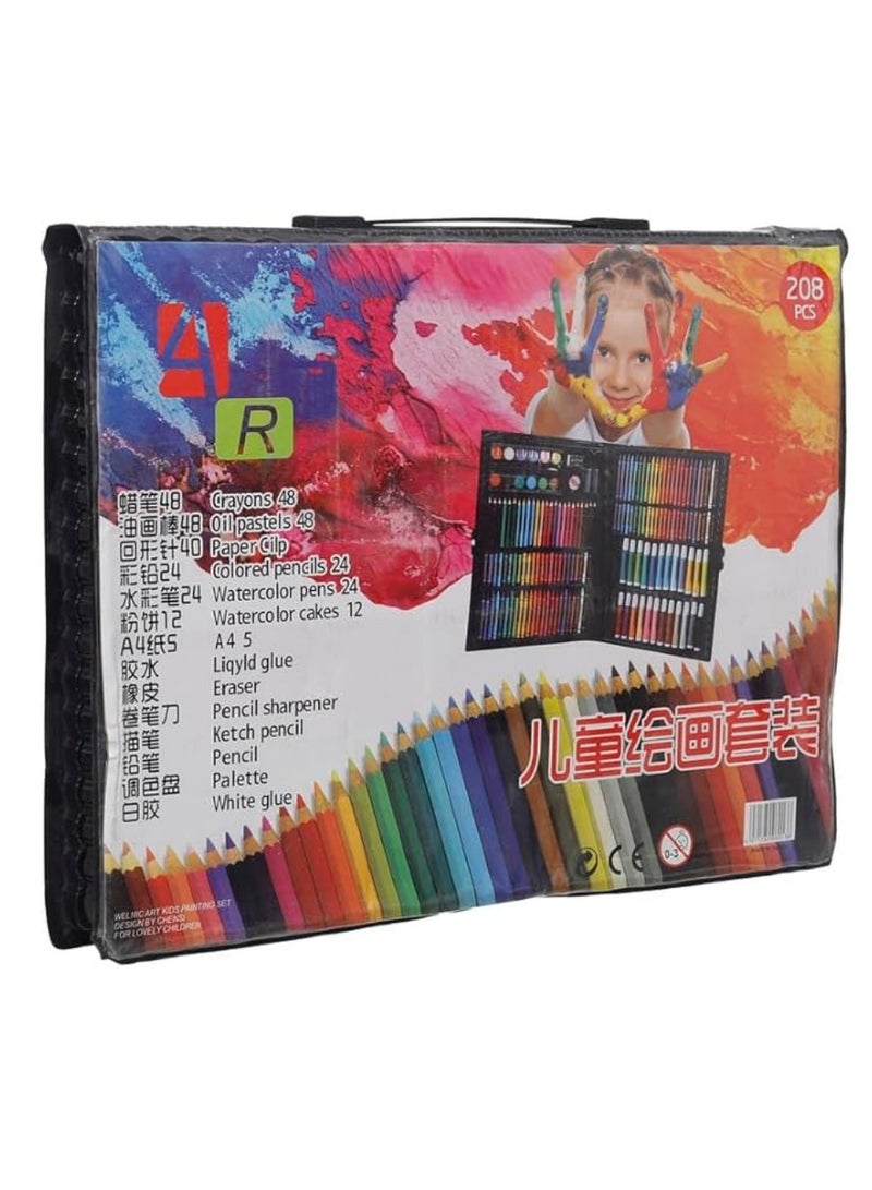 Generic A bag of colored pencils, watercolor, wood, felt-tip pen, and wax, 68 pieces - Image 2