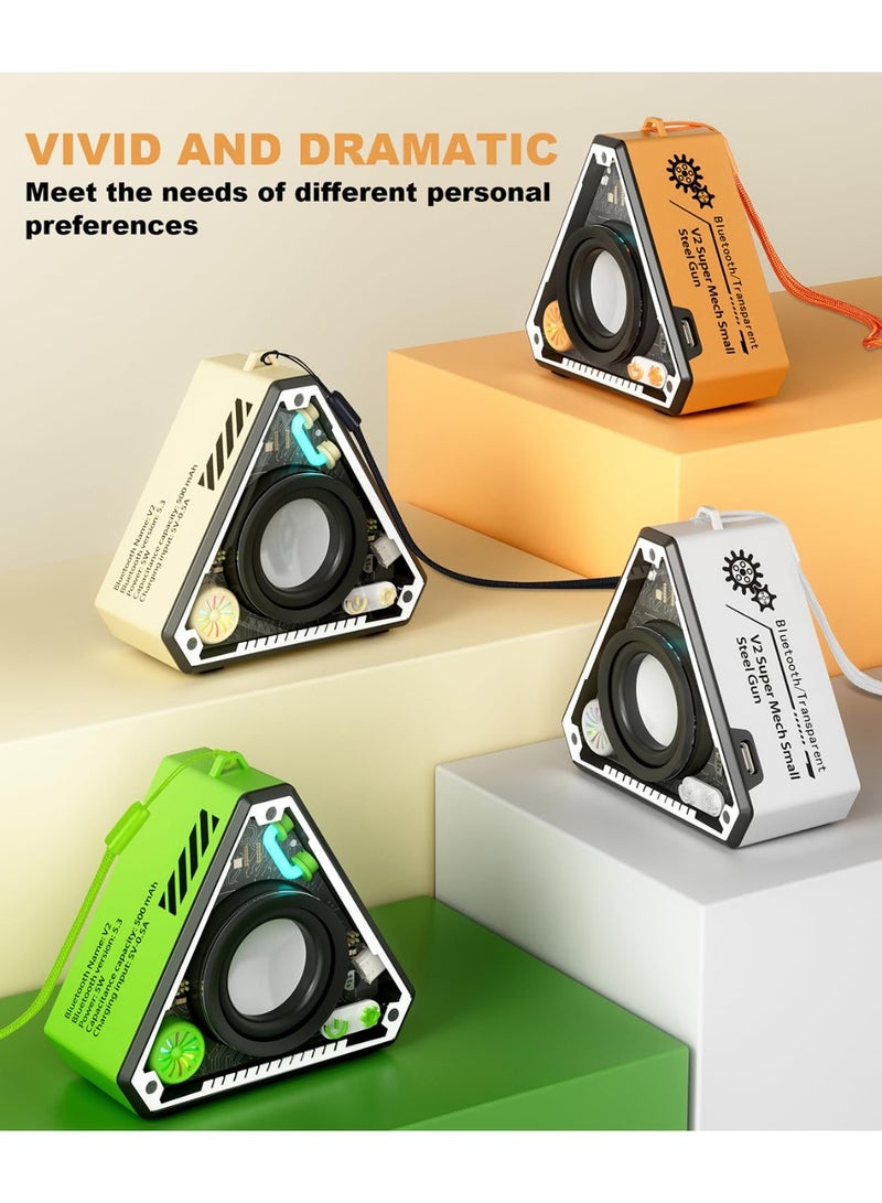 سماعة فيكس جي ميني البلوتوثية المحمولة - سماعات لاسلكية مضيئة مع حمالة - إقران مزدوج بنظام TWS - مثالية للاستخدام الخارجي والمنزلي - هدية مميزة للنساء والفتيان - Image 2