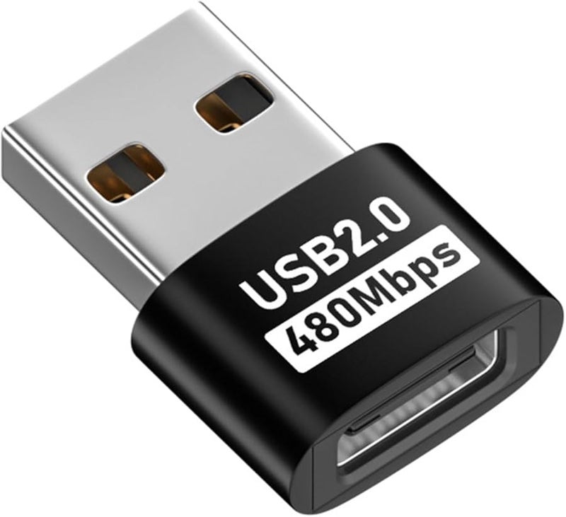 محول USB C أنثى أسود إلى USB A لتوصيل الأجهزة بسرعة وسهولة - Image 5
