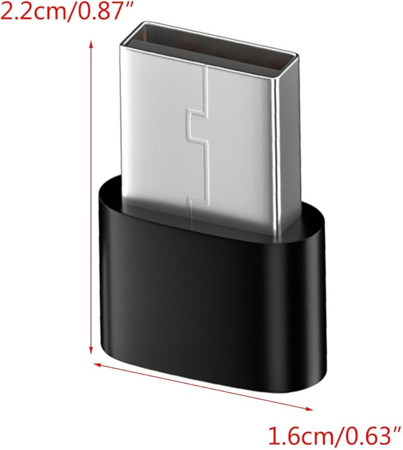 محول USB C أنثى أسود إلى USB A لتوصيل الأجهزة بسرعة وسهولة - Image 4