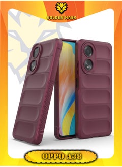 جولدن ماسك جولدن ماسك اوبو اية 38 (Oppo A38) جراب ماجيك كيس كفر حماية للهاتف - (نبيتى)  - Image 1