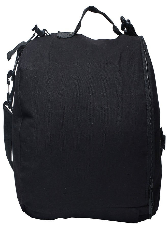 RL Fabric 43.18 cms Black Gym Tote (T 28- BLK) - Image 2