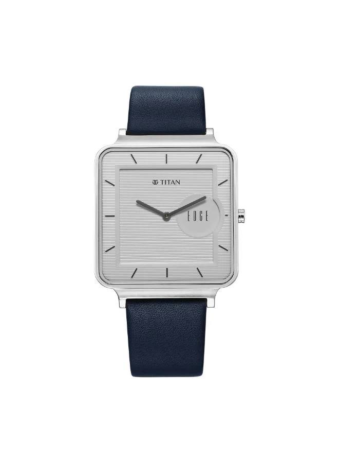 TITAN Men's Leather Analog Watch 10017SL01 - 38 mm