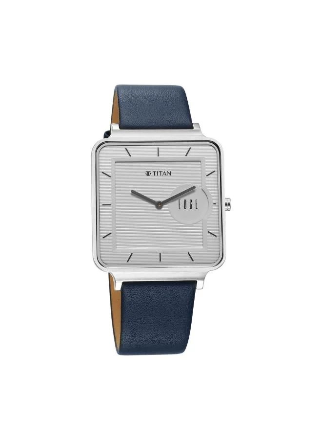 TITAN Men's Leather Analog Watch 10017SL01 - 38 mm