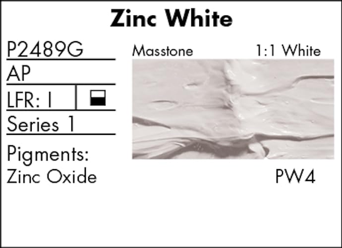 Grumbacher Pre-Tested Oil Paint, 37ml/1.25 Ounce, Zinc White (P2489G) - Image 3