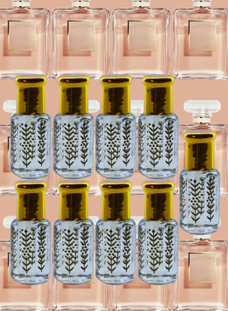 9 Pieces Coco Mademoiselle Essential Oil For Women Original Clear 6 Ml