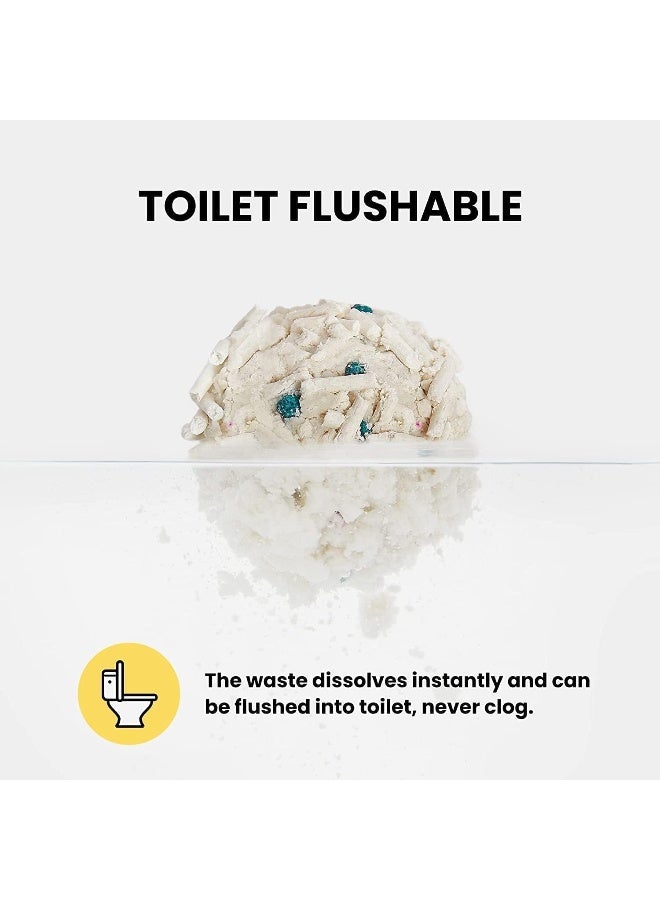 Mumoo Bear Tofu Cat Litter, Flushable Clumping Cat Litter Pellets, Pure Natural Pretty Dust-Free Kitty Litter, Low Tracking, Odor Free, Ultra Absorbent Cat Litter 6L, 2.5KG/bag, Pack of 4 - Image 5