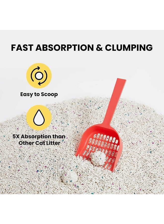 Mumoo Bear Tofu Cat Litter, Flushable Clumping Cat Litter Pellets, Pure Natural Pretty Dust-Free Kitty Litter, Low Tracking, Odor Free, Ultra Absorbent Cat Litter 6L, 2.5KG/bag, Pack of 4 - Image 4
