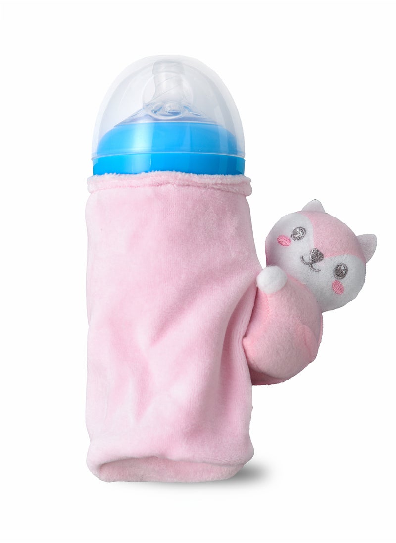 Tiny Hug Newborn Baby Bottle Cover, Soft and Insulated Bottle Cover for Newborns  - Image 2