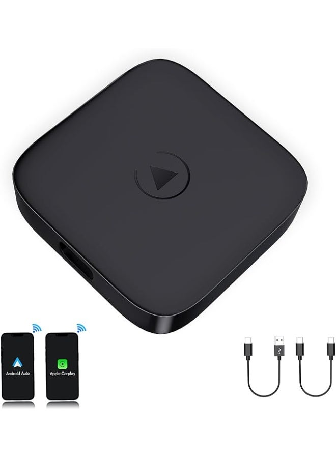 سي جي اس سى جى اس | محول اللاسلكي لـ CarPlay | تحويل CarPlay السلكي إلى لاسلكي - متوافق مع USB-C |  تشغيل فوري |  أسود - Image 1