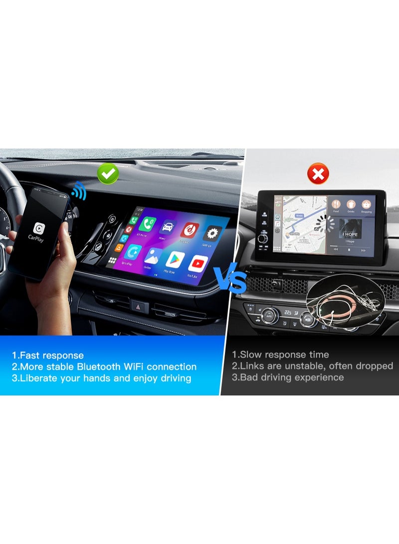 سي جي اس سى جى اس | محول اللاسلكي لـ CarPlay | تحويل CarPlay السلكي إلى لاسلكي - متوافق مع USB-C |  تشغيل فوري |  أسود - Image 5