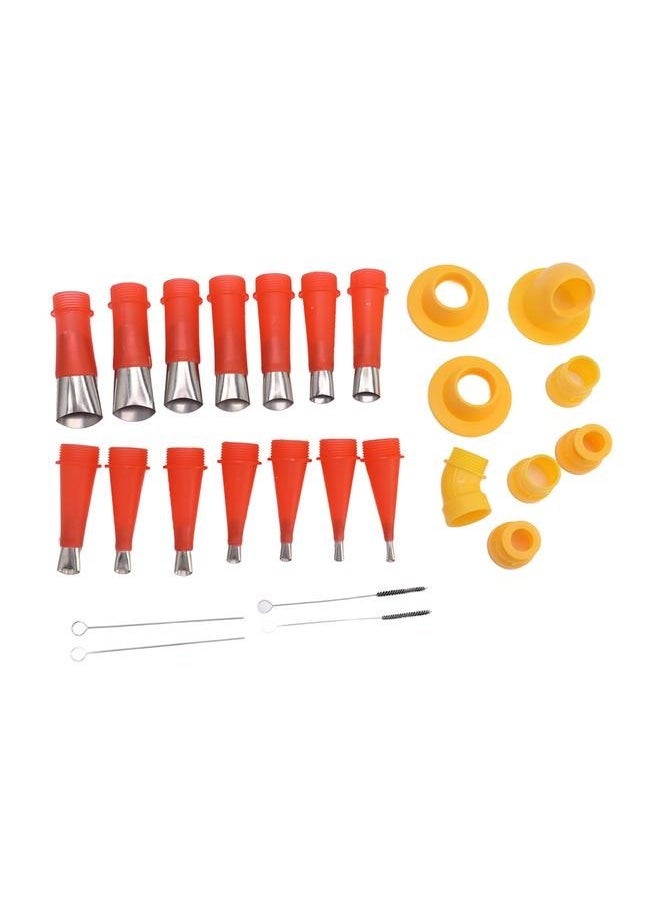 Bukela Stainless Steel Glue Nozzle Integrated Glass Glue Nozzle Glue Artifact Caulking Nozzle Seam Beauty Tool (22 Pieces)  - Image 2