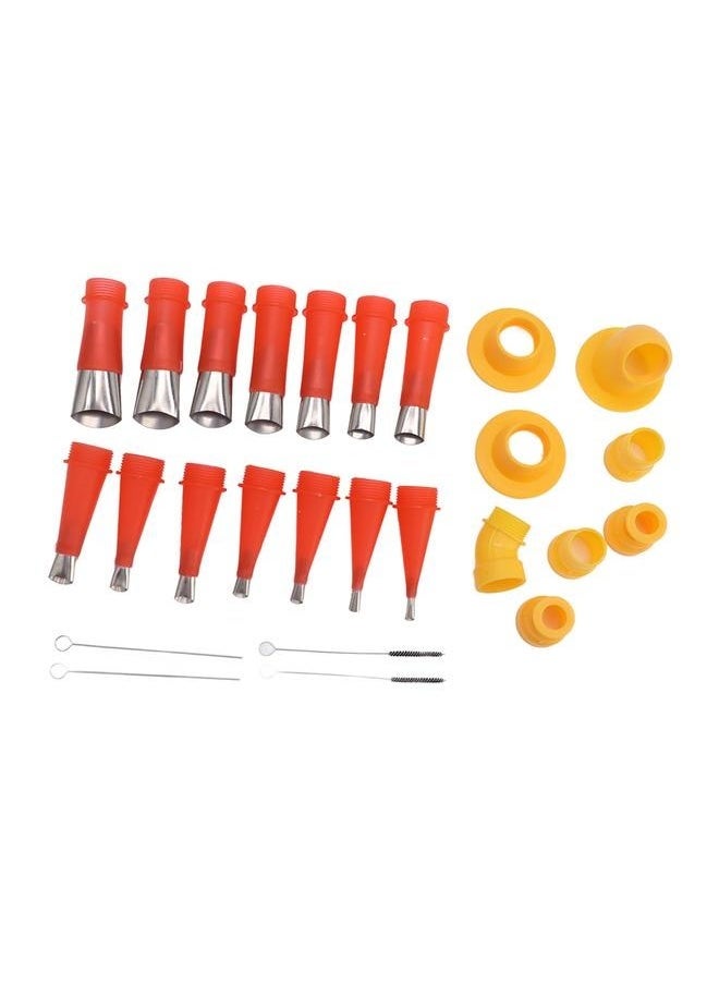 Bukela Stainless Steel Glue Nozzle Integrated Glass Glue Nozzle Glue Artifact Caulking Nozzle Seam Beauty Tool (22 Pieces)  - Image 3