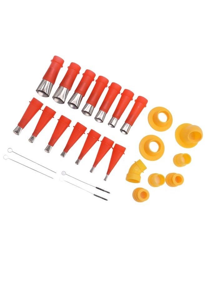 Bukela Stainless Steel Glue Nozzle Integrated Glass Glue Nozzle Glue Artifact Caulking Nozzle Seam Beauty Tool (22 Pieces)  - Image 4