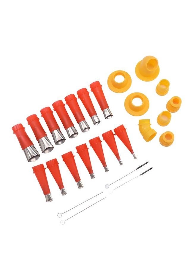Bukela Stainless Steel Glue Nozzle Integrated Glass Glue Nozzle Glue Artifact Caulking Nozzle Seam Beauty Tool (22 Pieces)  - Image 5
