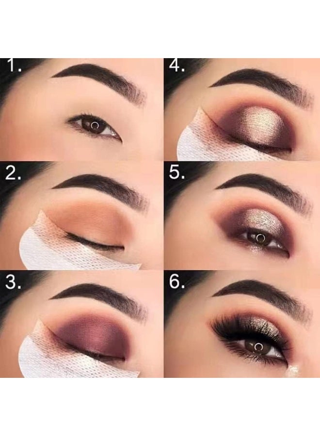 200 قطعة واقيات ظلال العيون، ضمادات عيون خالية من النسالة تحت البقع، ضمادات ظلال عيون احترافية، تمنع بقايا المكياج، ناعمة وقابلة للتنفس، لإطالة الرموش وتلوين المكياج - Image 4